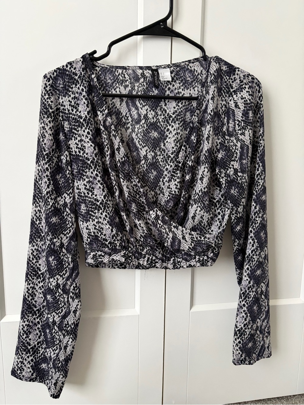 H&M Purple Snakeskin Top